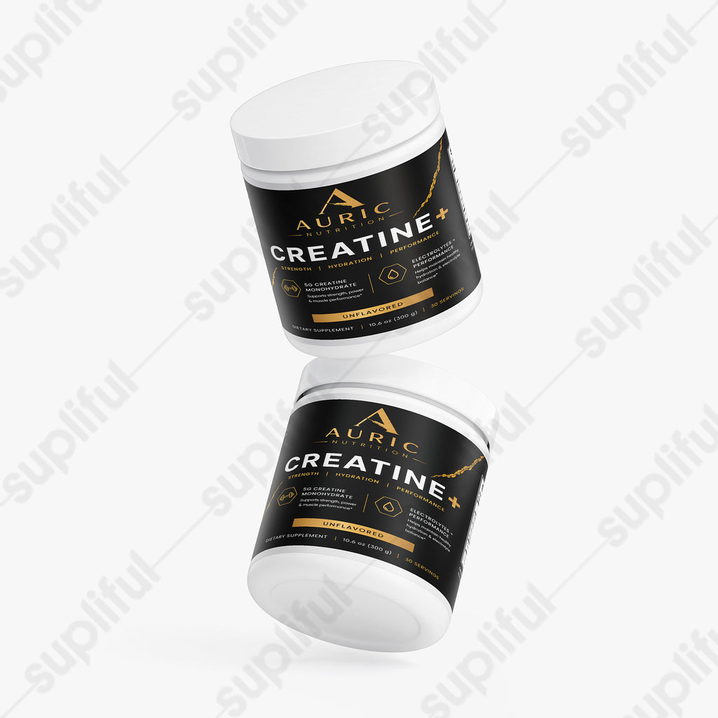 Clear-mixing creatine and electrolyte powder in glass