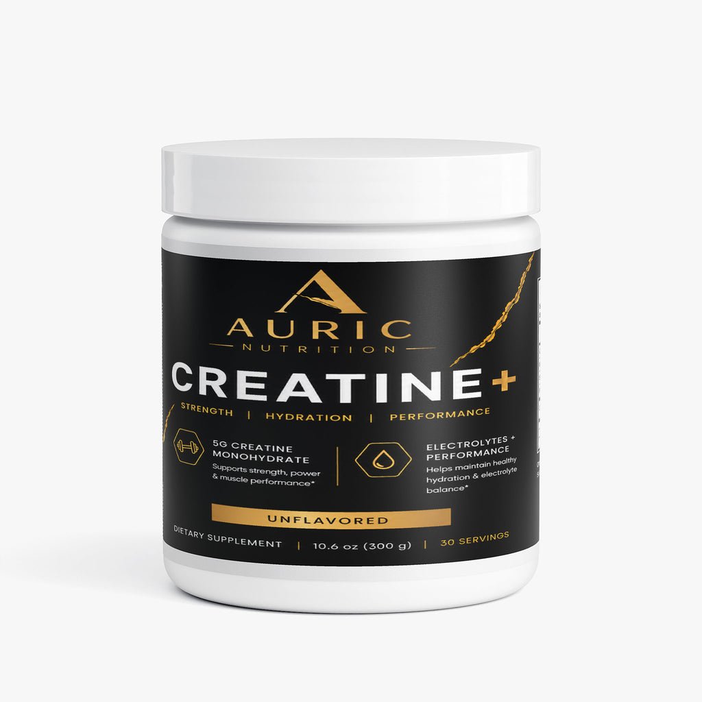 Auric Creatine and Electrolytes hydration powder canister