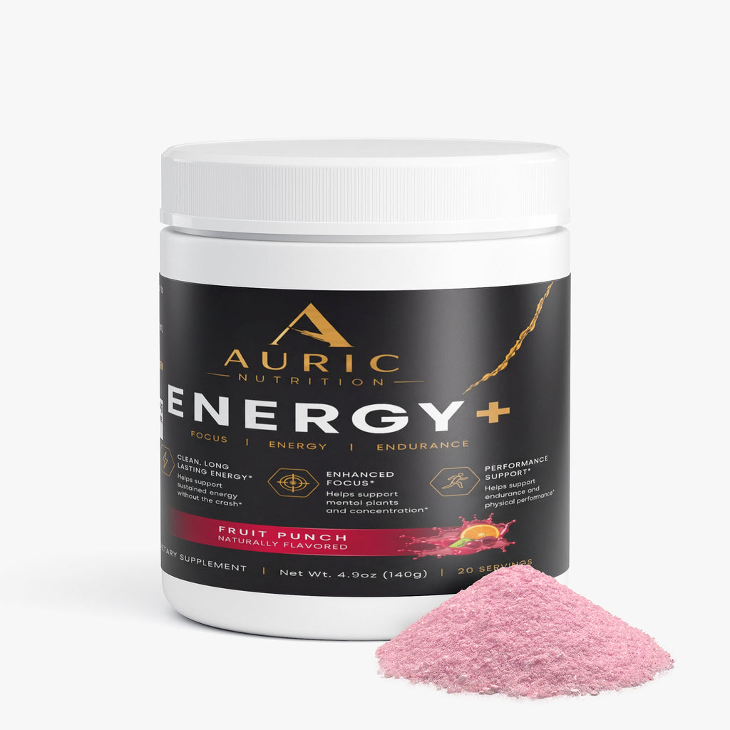 Auric Energy nutrition facts — sugar free clean energy formula